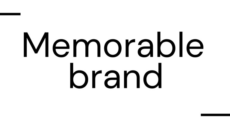 Memorable brand