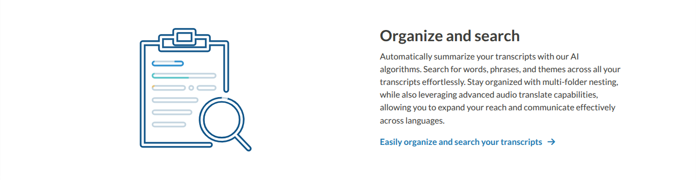 Sonix - organize and search