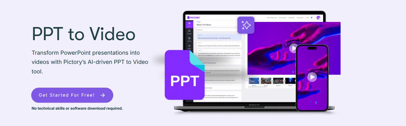 Picory AI - PPT to Video
