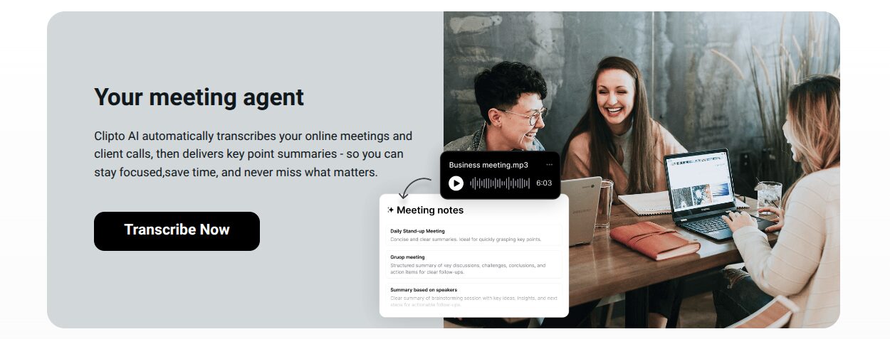 Clipto ---- Your meeting agent