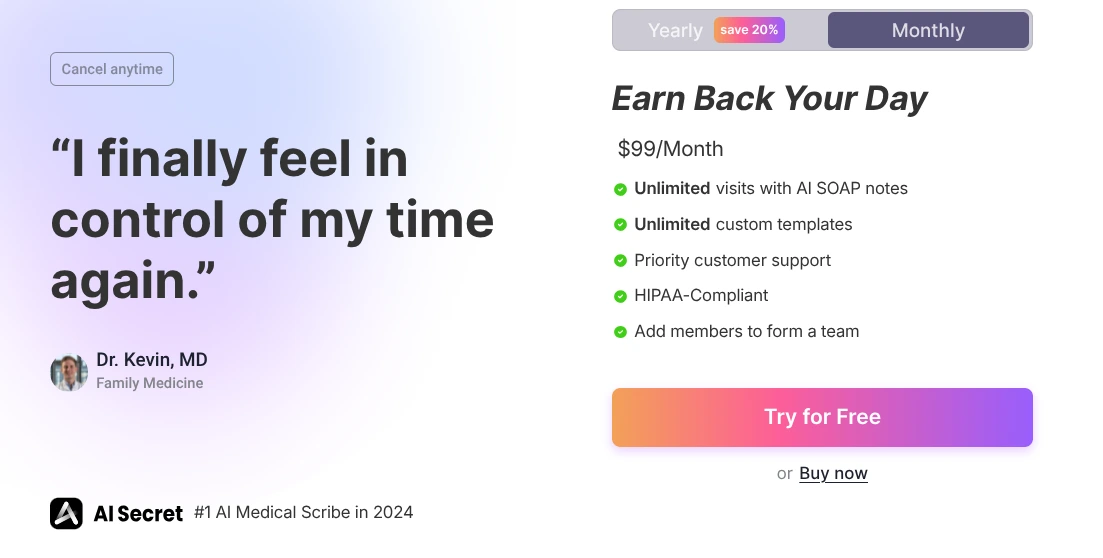 AISOAP Pricing
