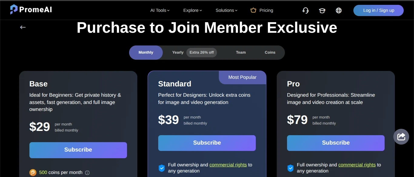 promeAI Pricing